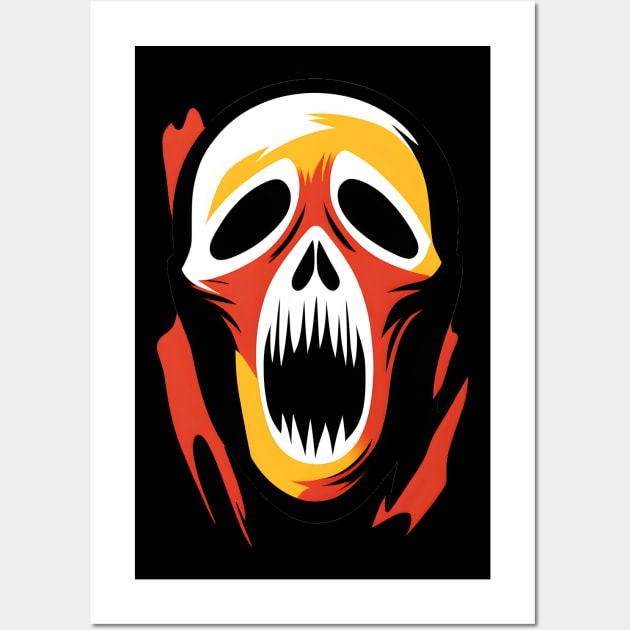 Ghostface Scream mask Wall Art by Untitled-Shop⭐⭐⭐⭐⭐